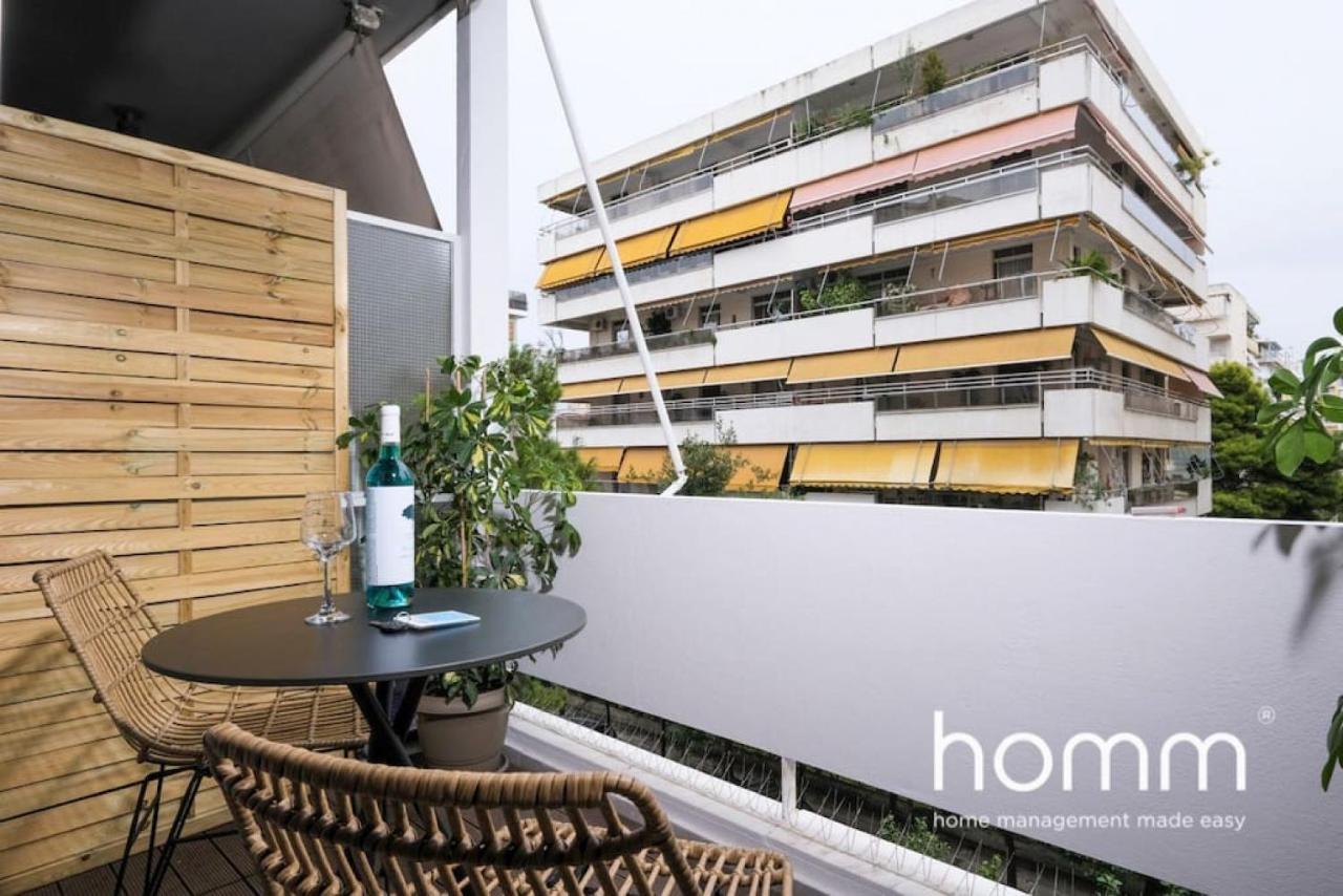 Athens Riviera Homm Flat 4 Min Walk From Beach, Thiseos Str المظهر الخارجي الصورة