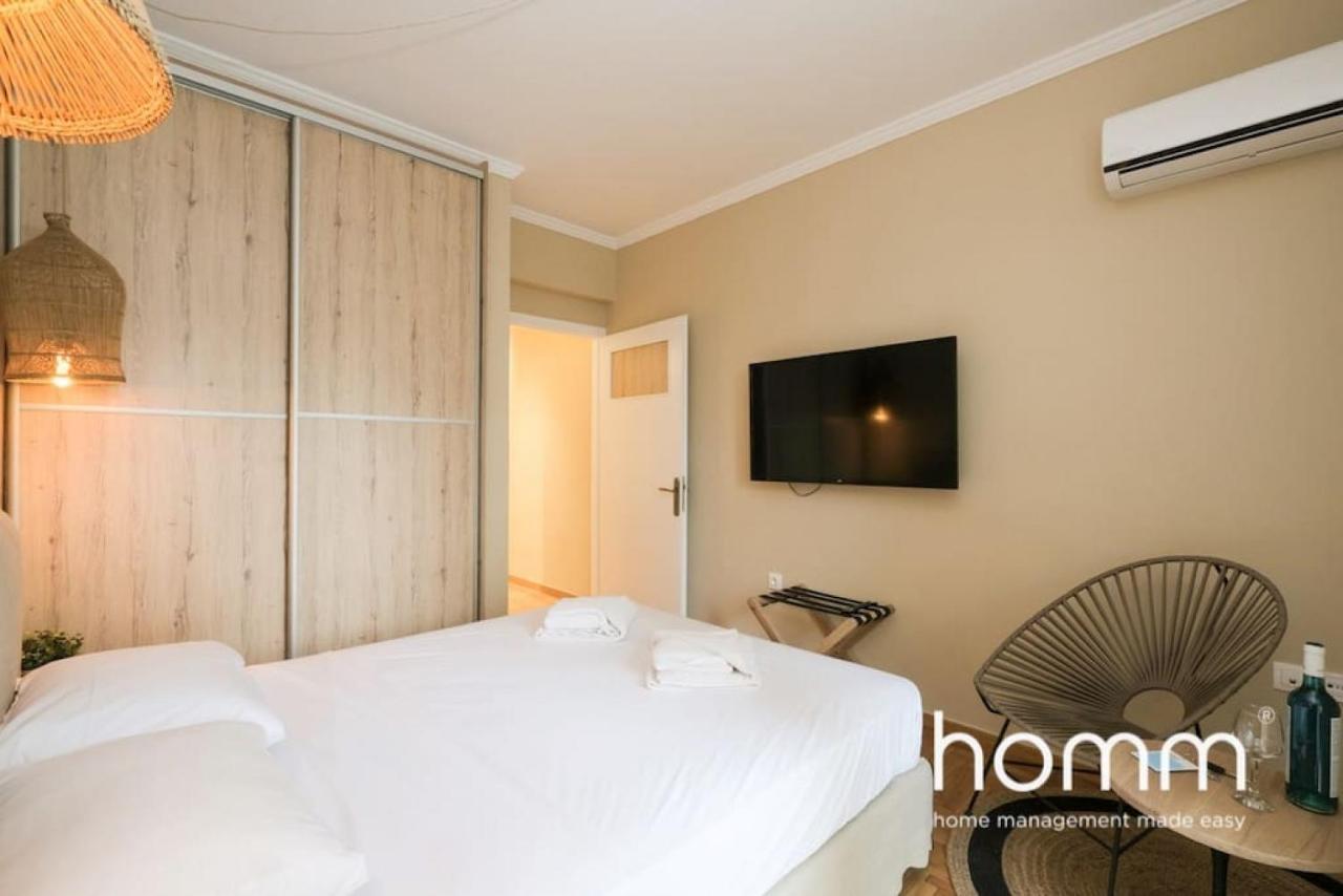 Athens Riviera Homm Flat 4 Min Walk From Beach, Thiseos Str المظهر الخارجي الصورة