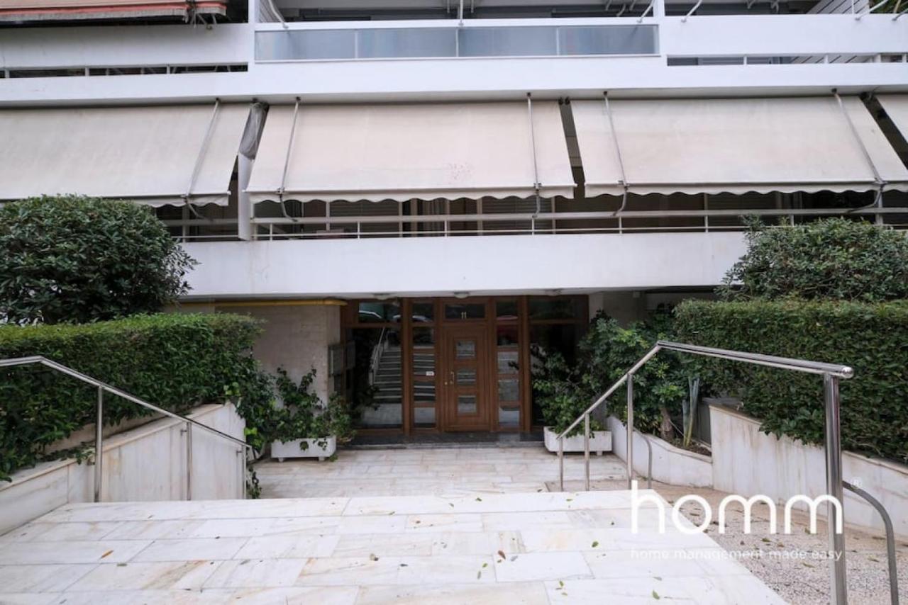 Athens Riviera Homm Flat 4 Min Walk From Beach, Thiseos Str المظهر الخارجي الصورة